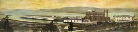 California & Hawaiian Sugar Company, Crockett, CA (circa 1911) 14 x 59.5”	 2022 Image based on historic panoramic negative circa 1911